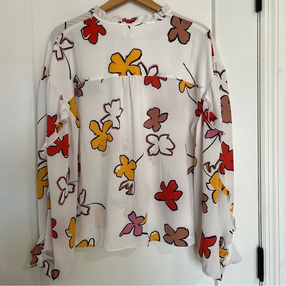 Ted Baker Thurso Floral High-low Blouse - Picture 5 of 8